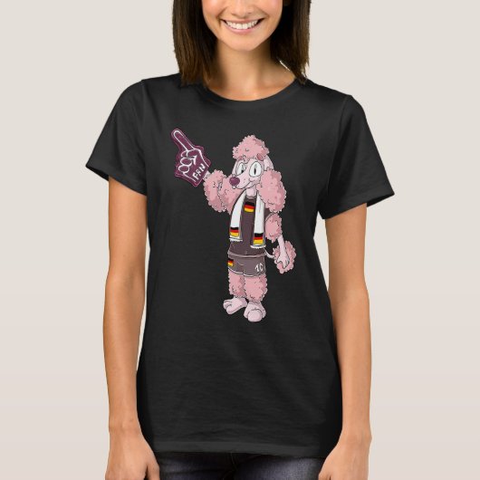 Fan Poodle Germany T-shirt (Voorkant)