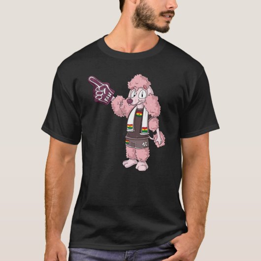 Fan Poodle Ghana T-shirt (Voorkant)