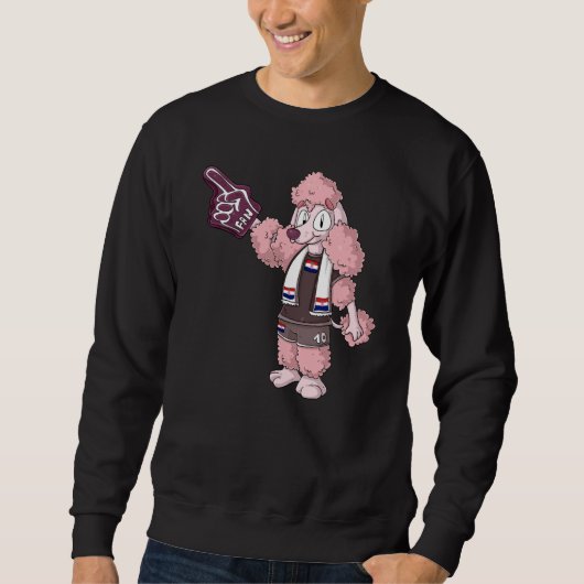 Fan Poodle Kroatië Trui (Voorkant)