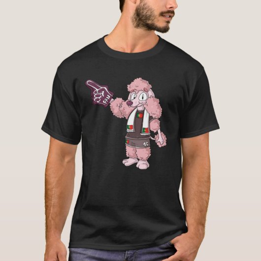 Fan Poodle Portugal T-shirt (Voorkant)