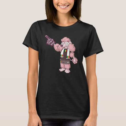 Fan Poodle Senegal T-shirt (Voorkant)