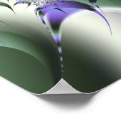 Fan Spiral Cute Cool Moderne Abstracte Art Poster (Hoek)