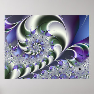 Fan Spiral Cute Cool Moderne Abstracte Art Poster