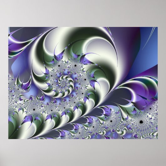 Fan Spiral Cute Cool Moderne Abstracte Art Poster (Voorkant)