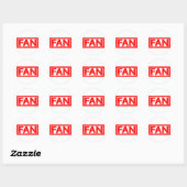 Fan Stamp Ronde Sticker (Vel)