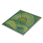 Fan-tastic Repro Richards 1900 Art Nouveau Floral Tegeltje (Zijkant)