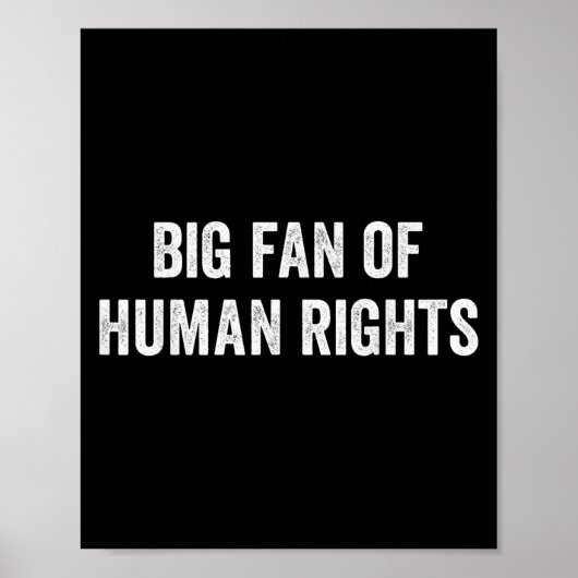 Fan van het mensenrechtenprotest poster (Voorkant)