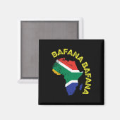 Fana Fana Zuid-Afrika Voetbal Magneet (Voorkant / Achterkant)