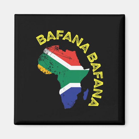 Fana Fana Zuid-Afrika Voetbal Magneet (Voorkant)
