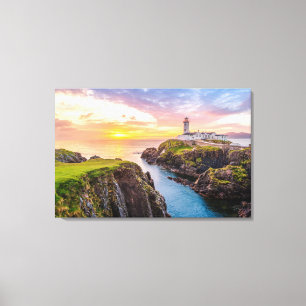Fanad Head Lighthouse Co.   Donegal Ierland Canvas Afdruk