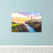 Fanad Head Lighthouse Co. | Donegal Ierland Canvas Afdruk (Insitu (Houten vloer))