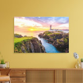 Fanad Head Lighthouse Co. | Donegal Ierland Canvas Afdruk (Insitu (Woonkamer))