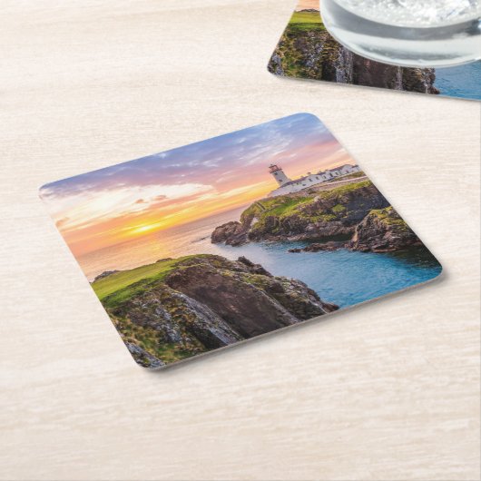 Fanad Head Lighthouse Co. | Donegal Ierland Kartonnen Onderzetters (Schuin)