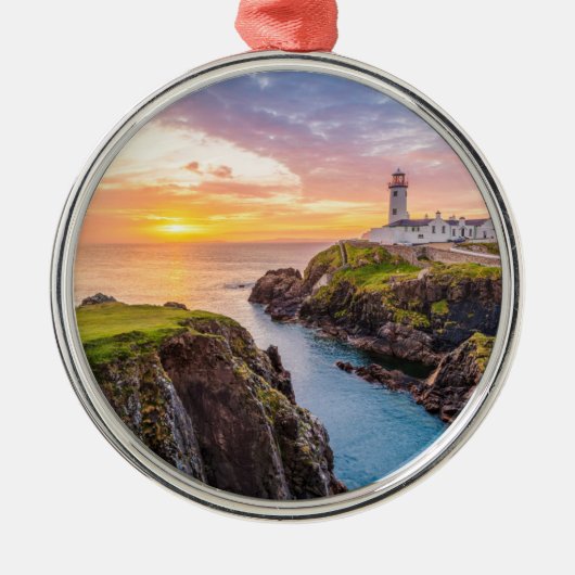 Fanad Head Lighthouse Co. | Donegal Ierland Metalen Ornament (Voorkant)