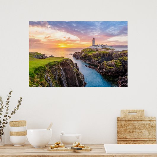 Fanad Head Lighthouse Co. | Donegal Ierland Poster (Keuken)