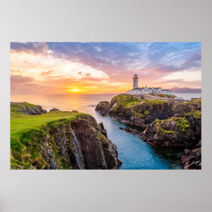 Fanad Head Lighthouse Co.   Donegal Ierland Poster