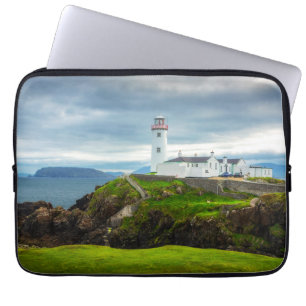 Fanad Head Lighthouse Ierland Landschapsfotokunst Laptop Sleeve