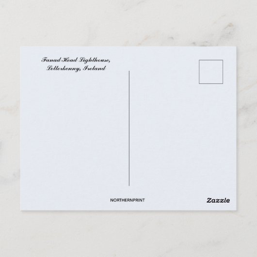 Fanad Head Lighthouse Letterkenny Ierland Briefkaart (Achterkant)