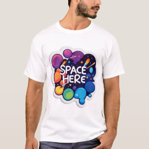 Fanart Space Sticker T-shirt