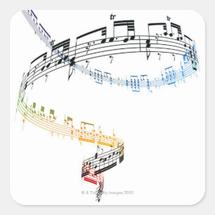 Fanataisie (Opus 7) 2 Vierkante Sticker