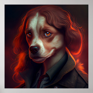 Fanatsy dog poster
