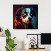 Fanatsy dog poster (Thuiskantoor)