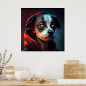 Fanatsy dog poster (Keuken)
