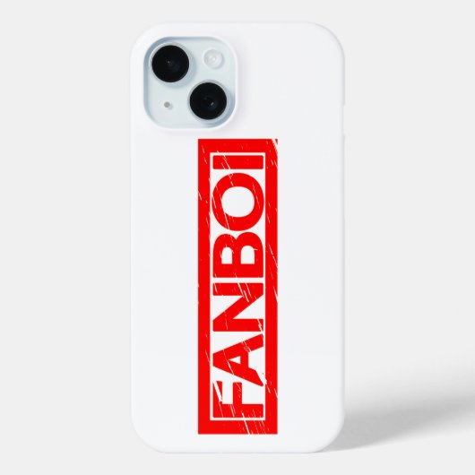 Fanboi Stamp Case-Mate iPhone Case (Achterkant)