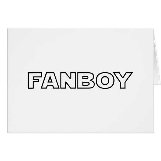 FANBOY KAART (Voorkant Horizontaal)