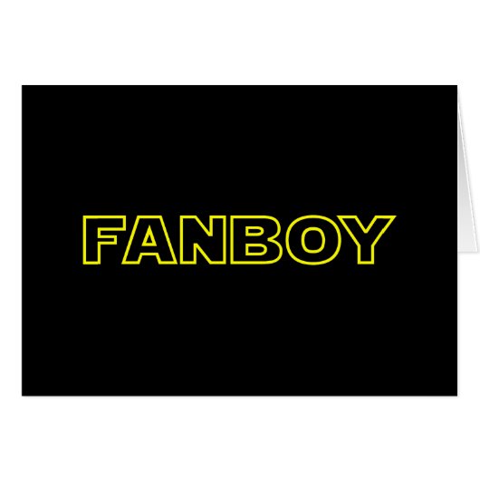 FANBOY KAART (Voorkant Horizontaal)