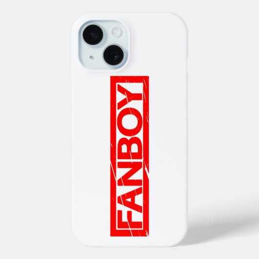 Fanboy Stamp Case-Mate iPhone Case (Achterkant)