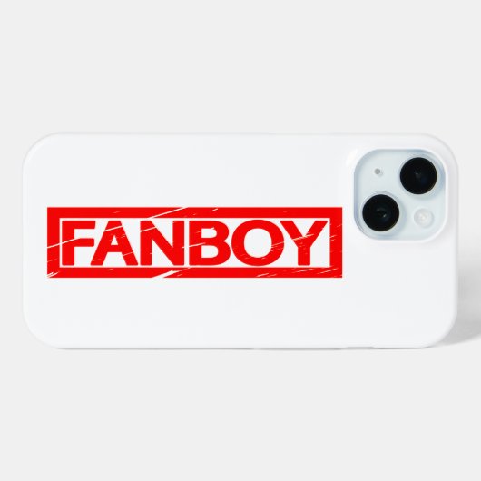 Fanboy Stamp Case-Mate iPhone Case (Achterkant (horizontaal))