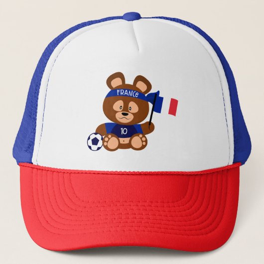 Fance Teddy Bear Trucker Pet (Voorkant)