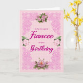 Fancee Birthday met Roze Kaart (Gele Bloem)