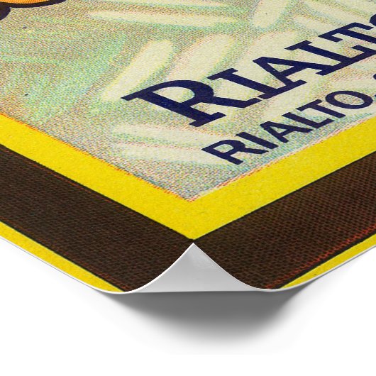 Fancia Brand Citrus Crate Label Poster (Hoek)