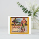  Fancia Rialto Oranje Co. Fruitkrateletiket Briefkaart (Staand voorkant)
