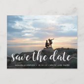 Fanciel script | De foto bewaart de Datum Aankondigingskaart (Voorkant)