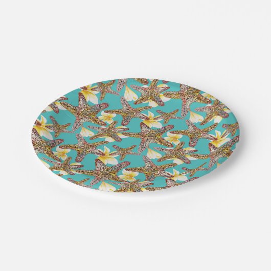 Fanciel Starfish Pattern Papieren Bordje (Gekanteld)