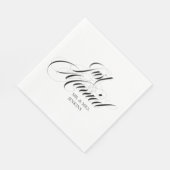 Fanciest is net getrouwd met receptie servet (Hoek)