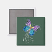 Fanciful Butterfly Magneet (Voorkant / Achterkant)