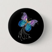 Fanciful Butterfly Ronde Button 5,7 Cm (Voorkant)