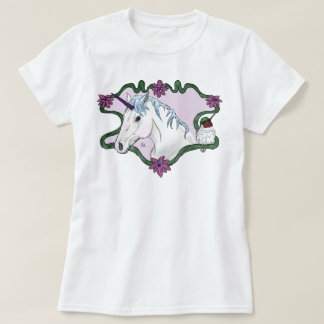 Fanciful eenhoorn en kolibrie T-shirt