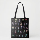 Fanciful Fairies Leuke kleurrijke Fairy Fantasy Ar Tote Bag (Voorkant)