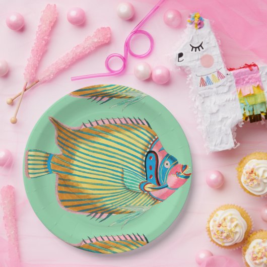 Fanciful Fish met Frans Papieren Bordje (Feest)