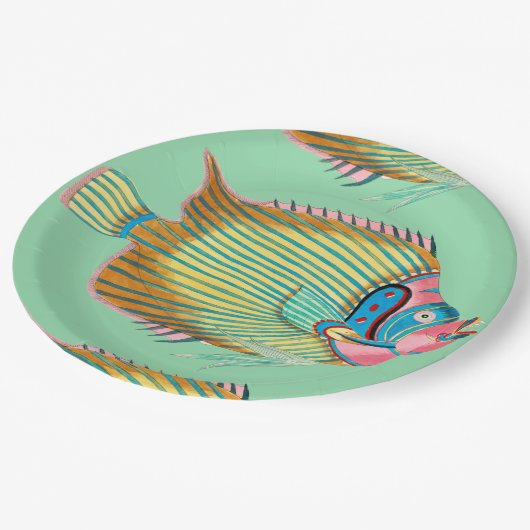 Fanciful Fish met Frans Papieren Bordje (Gekanteld)