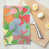 Fanciful Floral Theedoek (Quarter Fold)