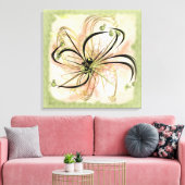 Fanciful Flower Canvas Afdruk (Insitu (Woonkamer))