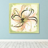 Fanciful Flower Canvas Afdruk (Insitu (Houten vloer))