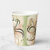 Fanciful Flower Papieren Bekers (Links)