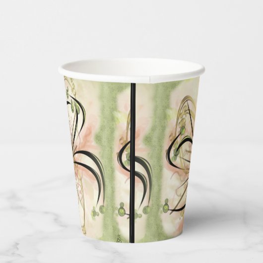 Fanciful Flower Papieren Bekers (Rechts)